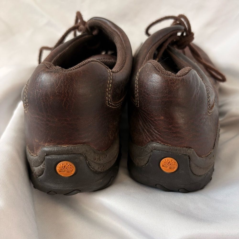 Timberland Boys Brown Leather Lace-Up Work Shoes - Picture 4 of 6